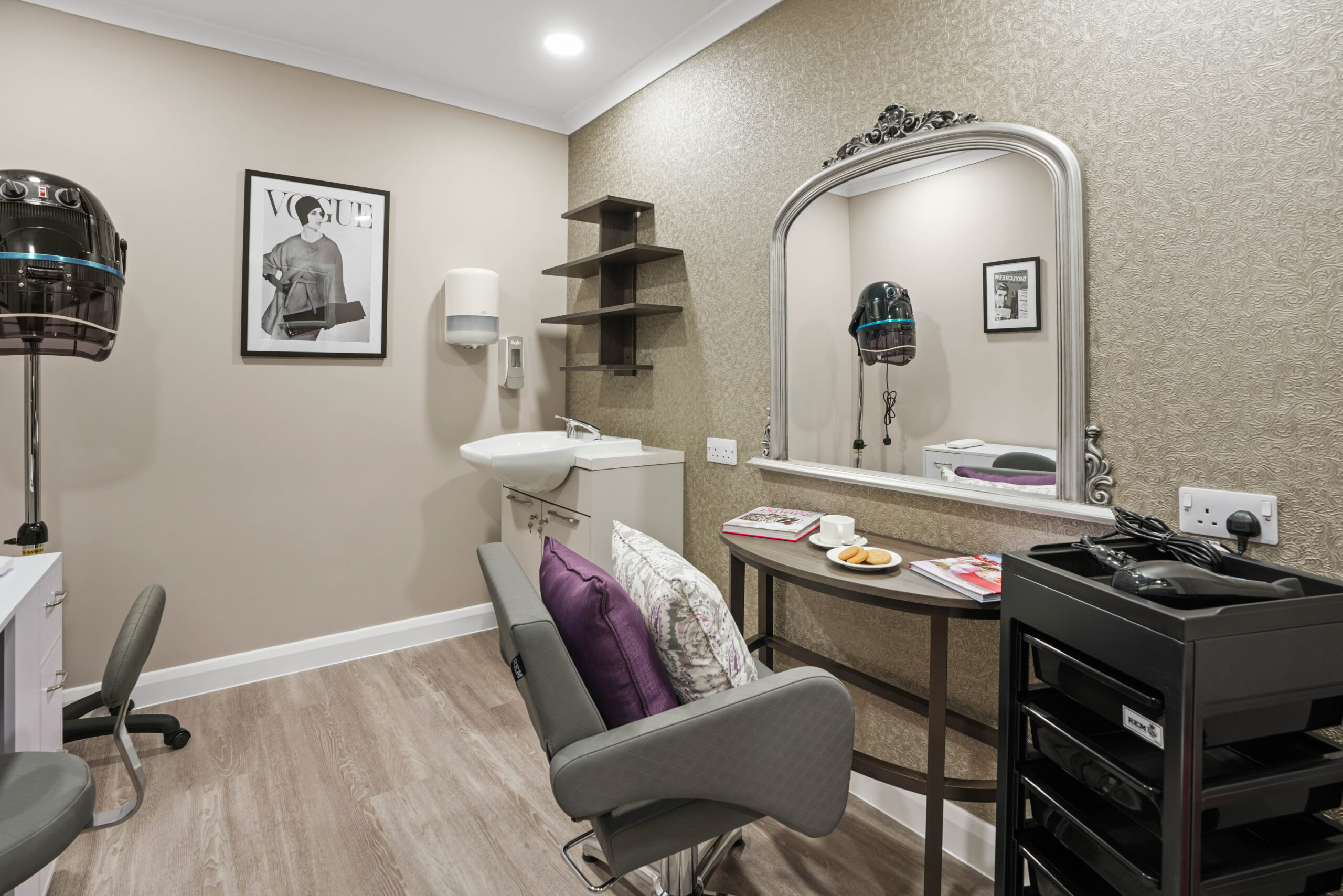 On-site hair salon at Meadows Park